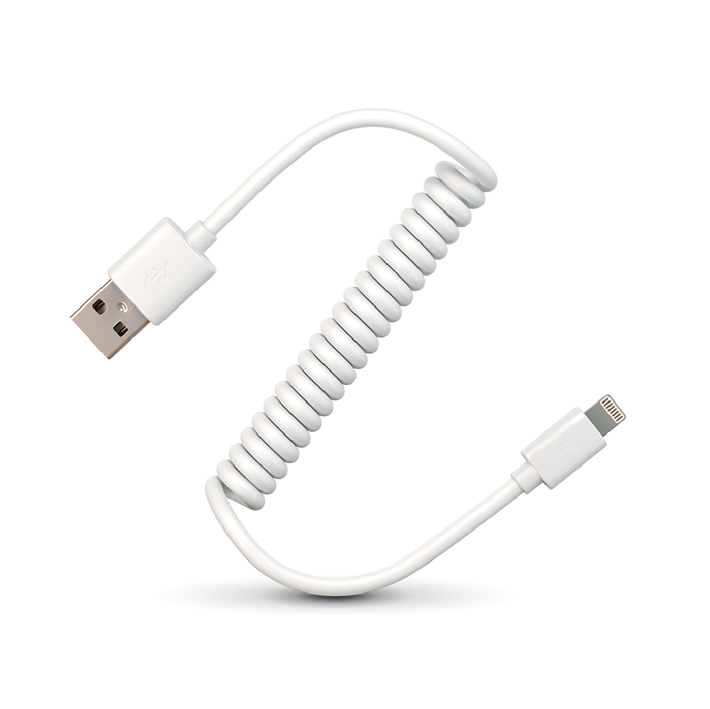 Coiled Lightning Cable